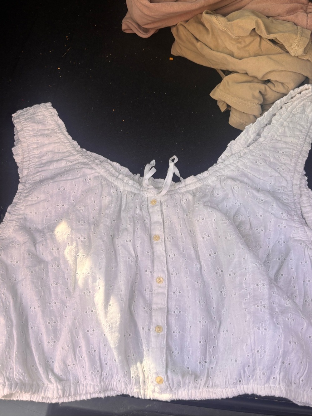 American eagle white crop top